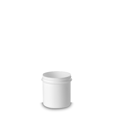Bidon cylindrique 125 ml PP blanc RD 55 rond