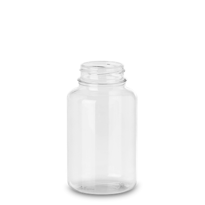 250 ml PET jar PET-G clear RD 43 cylindrical