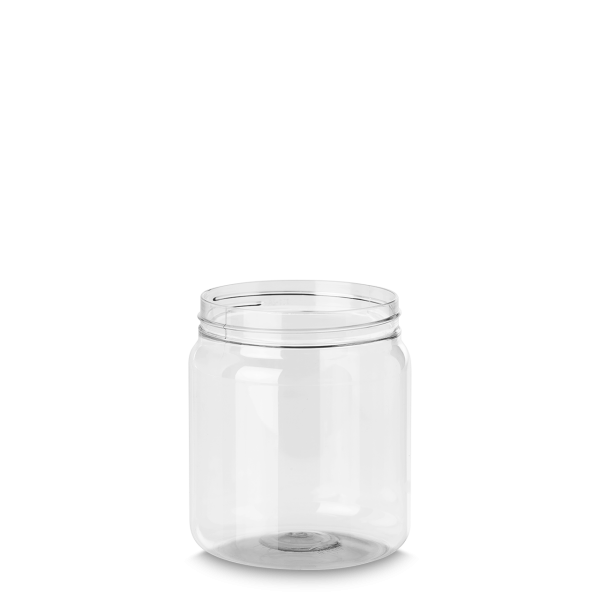 500 ml PET jar PET clear RD 82 cylindrical