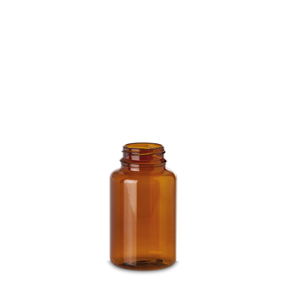 250 ml PET Dose PET-G braun RD 43 zylindrisch