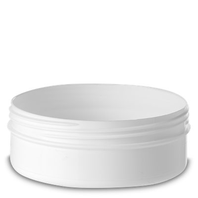 185 ml Cylindrical jar PP white RD 90 round