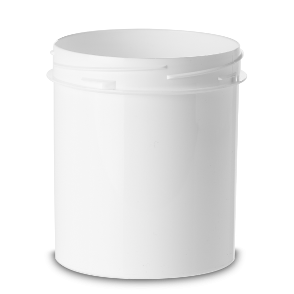 500 ml tamper evident jar PP white RD 90 round