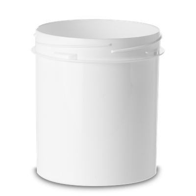 Bote originalidad 500 ml PP blanco RD 90 redondo