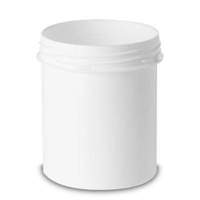 250 ml cylindrical can PP white RD 65 round
