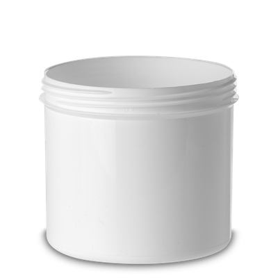 Barattolo cilindrico da 500 ml PP bianco RD 90 tondo
