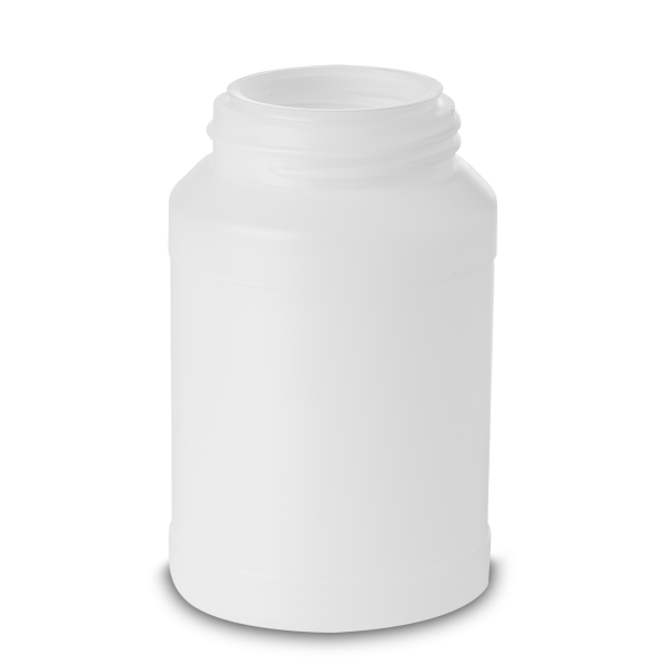 250 ml screw lid can HDPE natural RD 50 round
