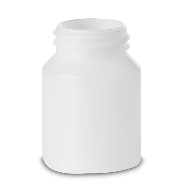50 ml screw lid can HDPE natural RD 32 round