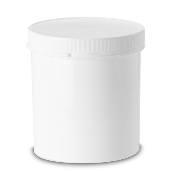 Bote originalidad de 1000 ml PP blanco RD 110 redondo