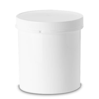 1000 ml Originalitätsdose PP weiß RD 110 rund