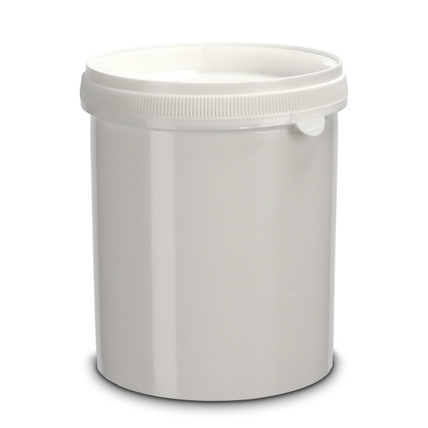 Bote originalidad 850 ml HDPE blanco RD 100 redondo