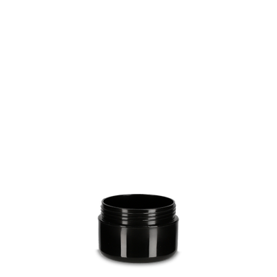 Vasetti cosmetici riciclati da 30 ml neri - senza coperchio