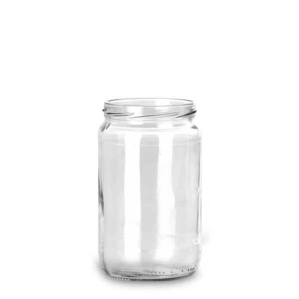720 ml preserving jar glass clear TO 82 round
