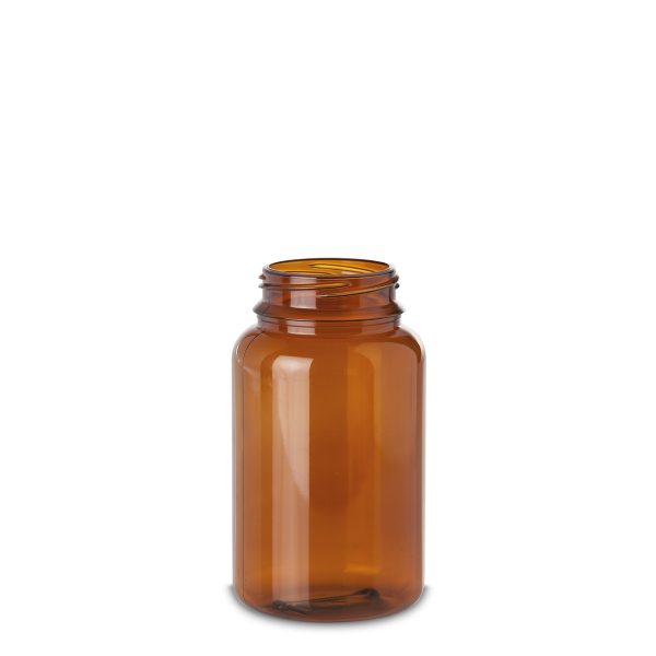 500 ml PET jar PET-G brown RD 58 cylindrical