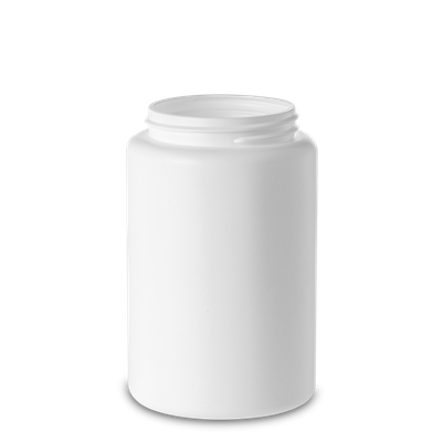 1000 ml screw cap jar HDPE white RD 80 round