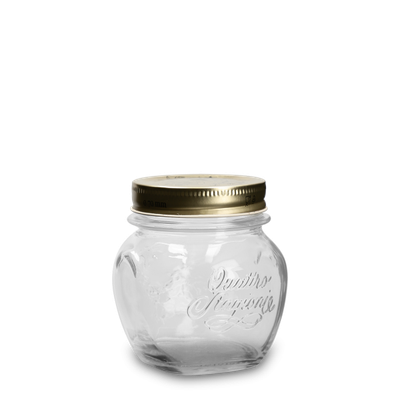 300 ml jam jar clear glass - type &quot;Anfora&quot; - including screw lid