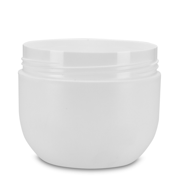 200 ml cosmetic jar Lily - white - 80 mm