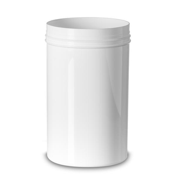 1500 ml tamper evident jar PP white RD 110 round