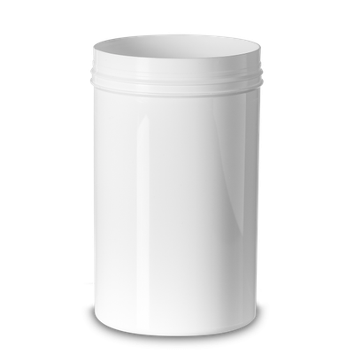 Barattolo Originality da 1500 ml in PP bianco RD 110 rotondo