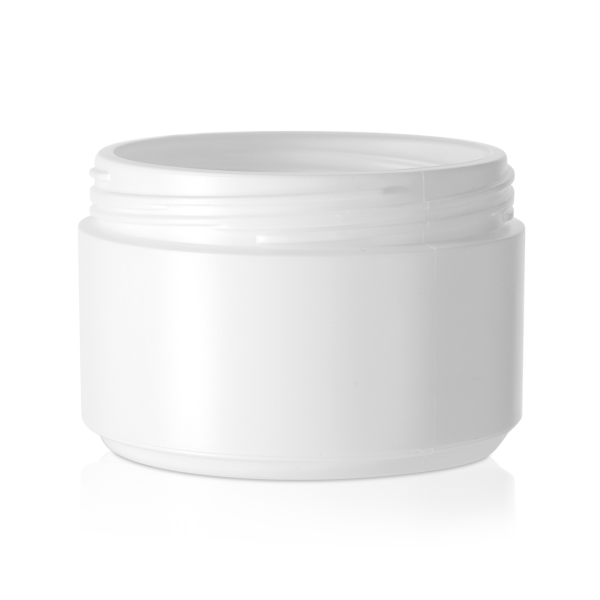 250 ml screw cap jar HDPE white RD 93 round