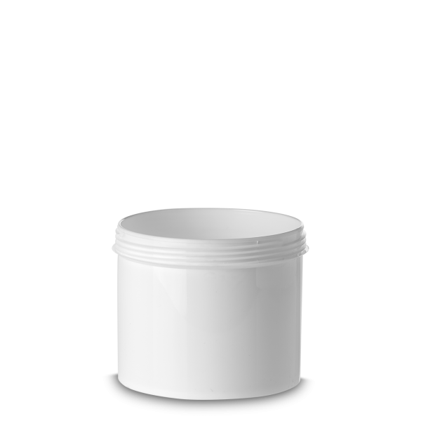 500 ml Cylindrical can HDPE white RD 100 round