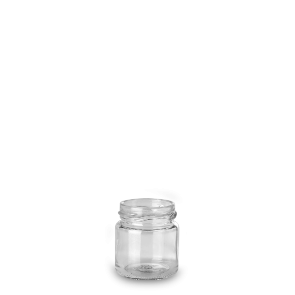 50 ml preserving jar clear glass GL 43 round