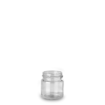 50 ml preserving jar clear glass GL 43 round