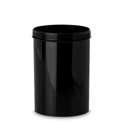 1000 ml Cylindrical can PE black RD 100 round