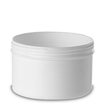 Barattolo cilindrico da 350 ml PP bianco RD 90 tondo