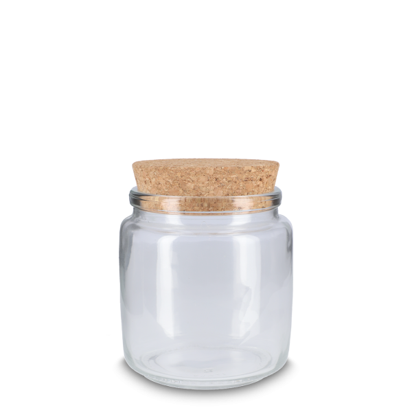 750 ml glass jar incl. cork lid