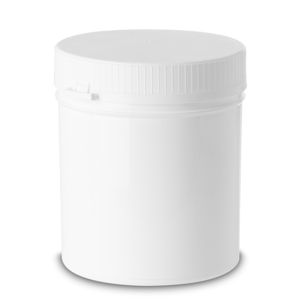 1100 ml tamper evident jar PP white RD 110 round