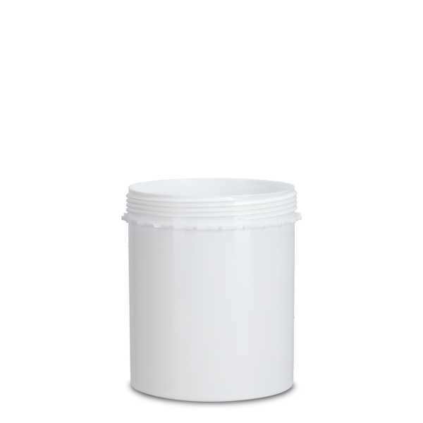 750 ml tamper evident container PE white 100 round