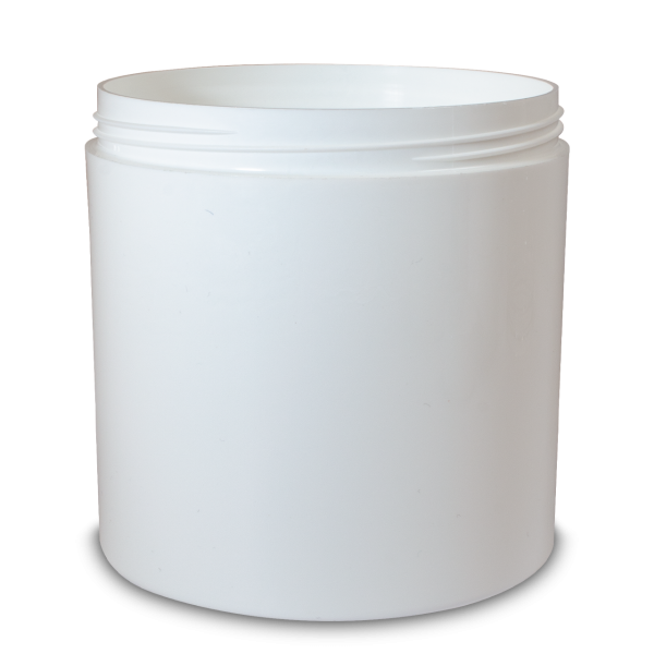 500 ml cosmetic jar Lotus &amp; Calla - white - 94 mm