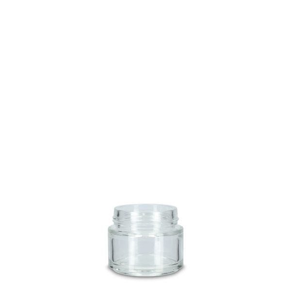 100 ml glass jar clear GL 62 round