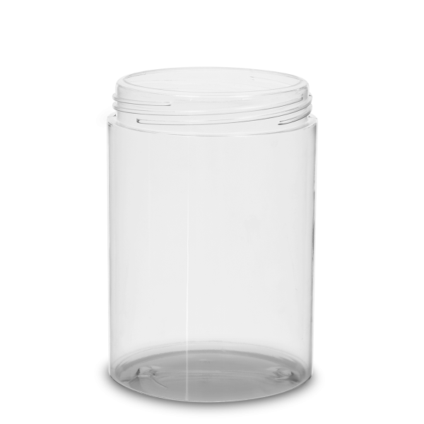 750 ml PET can PET-G clear RD 93 cylindrical