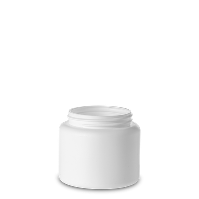 500 ml screw cap jar HDPE white RD 80 round