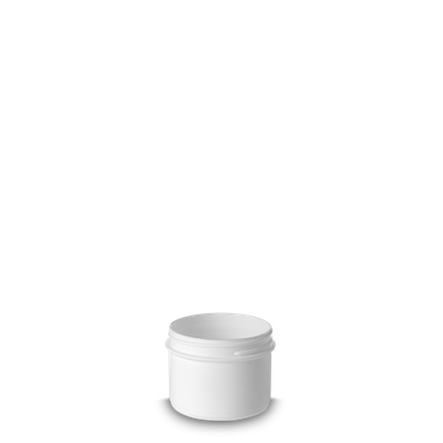 Bote cilíndrico de 100 ml PP blanco RD 55 redondo