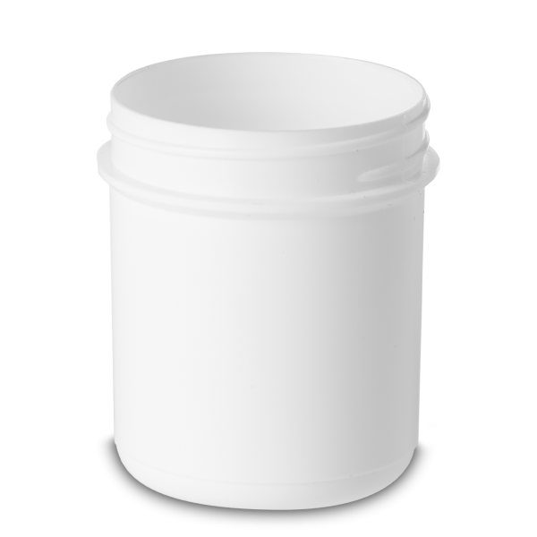65 ml Cylindrical jar PP white RD 45 round