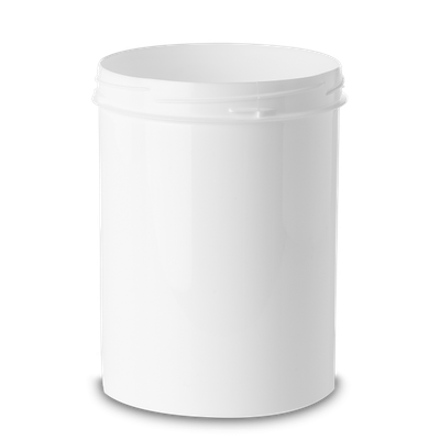 1250 ml Cylindrical can PP white RD 110 round