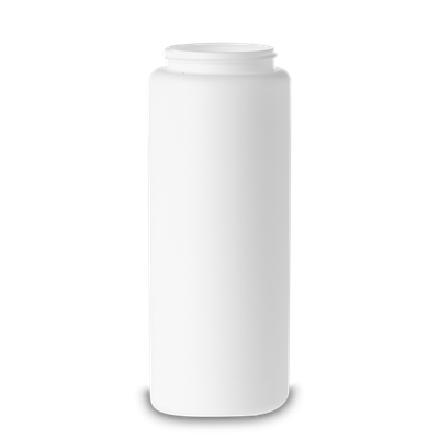 1800 ml screw lid can HDPE white RD 80 round
