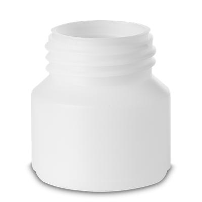 Bote tapa rosca 60 ml HDPE natural RD 40 redondo