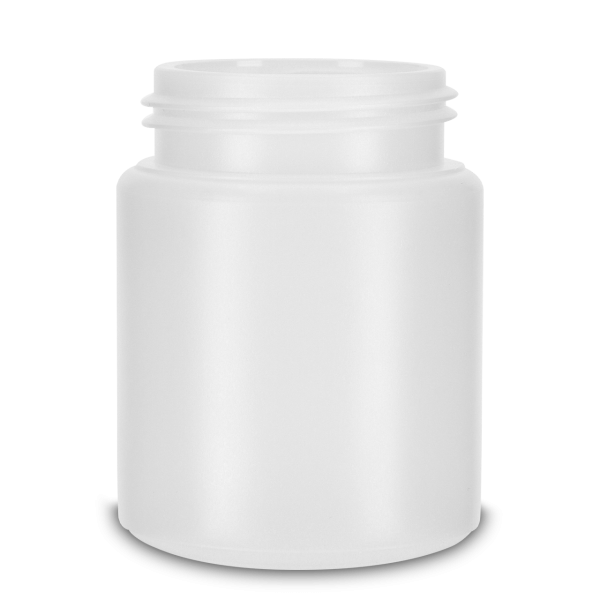 250 ml screw cap jar HDPE natural RD 60 round