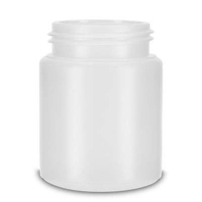 250 ml screw cap jar HDPE natural RD 60 round
