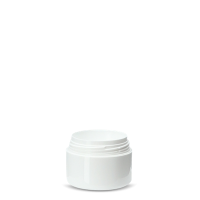 10 ml cream jar PP white RD 43 round