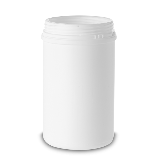 1000 ml screw cap jar HDPE white RD 96 round