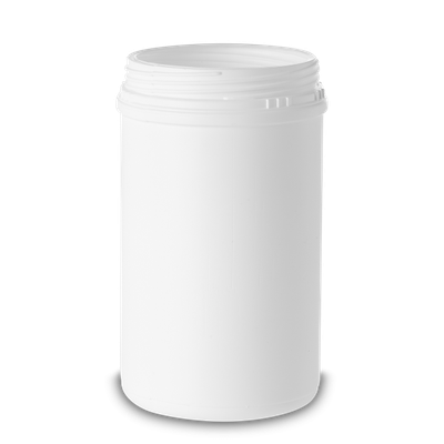 1000 ml Schraubdeckeldose HDPE weiß RD 96 rund