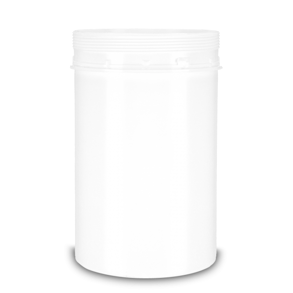 1250 ml Schraubdeckeldose PP weiß FG 110 rund