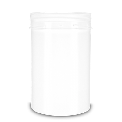 Pot à bouchon à vis de 1250 ml PP blanc FG 110 rond