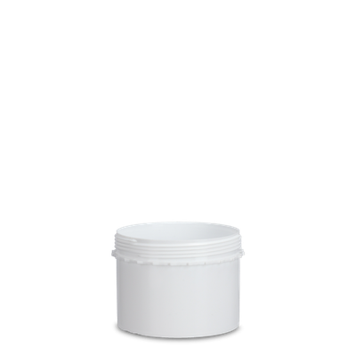 Envase a prueba de manipulaciones de 500 ml PE blanco 100 redondos