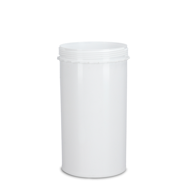 1300 ml tamper evident jar PE white 100 round