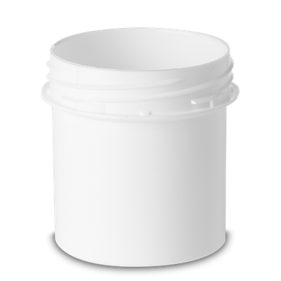 130 ml tamper evident jar PP white RD 55 round